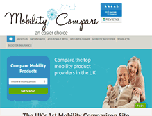 Tablet Screenshot of mobilitycompare.co.uk